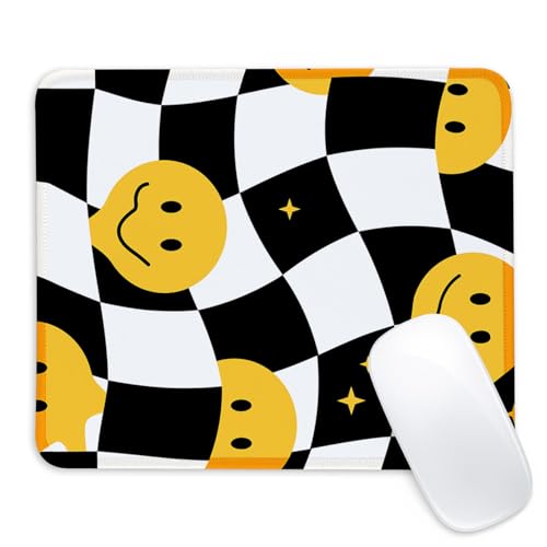 Tapis de souris carré jaune pour ordinateur portable et accessoire de bureau