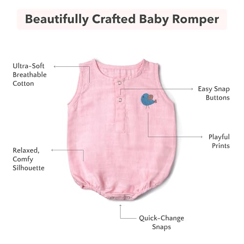 Image of The White Cradle Muslin Jhabla for Newborn Baby, Organic Cotton Vest