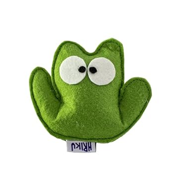 MANDOOK (Toad) Catnip Toys for Cats (Small, Green)