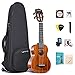 Lankro 21 Zoll Solid Mahagoni Ukulele Sopran für Anfänger Pack Professionelle Ukulelen für Erwachsene Kinder Anfänger Saiteninstrumente Bundle Kit mit Gig Bag Tuner Saiten Plektren und Riemen
