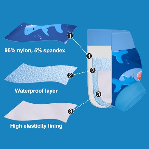 Image of BIG ELEPHANT Baby Swim Diapers 3-Pack, Reusable Swimming Diapers
