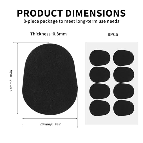 8 Stück Mundstückkissen,Ovale Gummi-Mundstück-Patches,Saxophon Zubehör,Bissgummi Klarinette,Bissgummi Klarinette Mundstückkissen,Saxophon Mundstück Patches Für Anfänger,Saxophone,Klarinetten