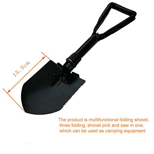 Pá de ferro dobrável portátil Heaven2017 para acampamento ao ar livre, caminhadas, mochilão, pesca