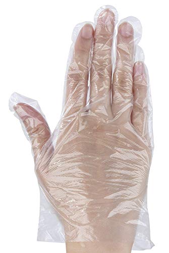 Multi-Purpose Disposable Gloves for Kids (1000-Count) - Plastic Food Prep Gloves, Latex-Free Gloves - Transparent, Kids Size, 7.5 x 6.3 Inches