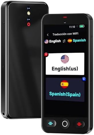 JMFONE AI Language Translator Device, No WiFi Needed, 150+ Languages Instant Two-Way Voice Translator, Support ChatGPT, Online/Offline/Photo/Text/Audio & Video Call/Recording Translation for Travel