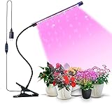 LOLGARDENN Grow Lights for Indoor Plants Single Head 9 Growing Lamps Dimmable Full Spectrum with...