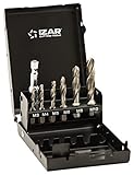 SET Izar 1610 - Juego broca macho avellanador 1610 +adaptador/a maletín
