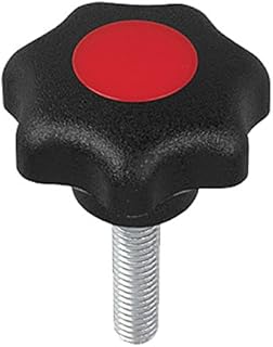 Kipp 06220-4A26X30 Black Thermoplastic/Stainless Steel Star Grip, 1/4-20