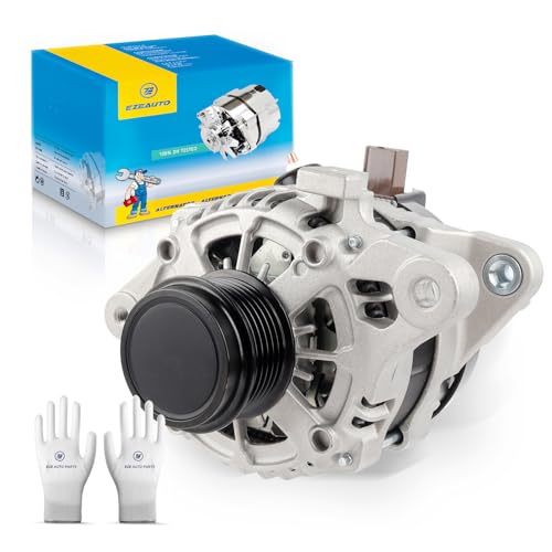 Image of Ezexpreze 11776N Alternator Compatible with Toyota Corolla 2014 2015 2016 2017 2018 2019 L4 1.8L, 125Amp 12V CW 6-Groove Clutch Pulley, Replace# 104211-3300, 27060-0T240