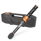 DURAXION 1/4インチトルクレンチ 自転車 ロードバイク プレセット型 差込角6.35 mm 1-25N.m 自電車 機械の整備 高精度 正方向±3％ 逆方向±5％ 見やすいダブル目盛り 左右回転 72ギア 5°送り角 快速着脱 小型 手動 機械式 軽量 校正証明書 日本語取扱説明書 収納ケース付き