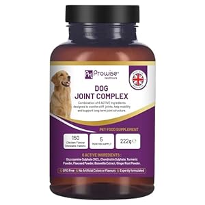 Dog Joint Support Complex Formula Expertly Formulated I 150 Chicken Flavor Chewable Tablets (5 Months Supply) I Made in the UK by Prowise Healthcare