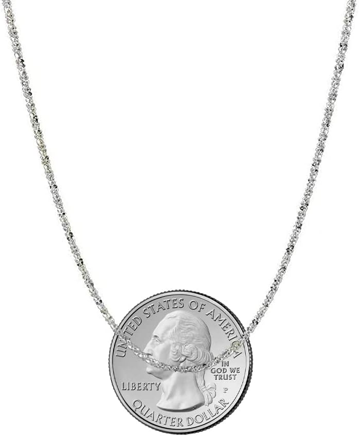 Savlano 925 Sterling Silver Solid Crisscross Roc Chain Necklace For Women - Made in Italy Comes With a Gift Box - Image 3