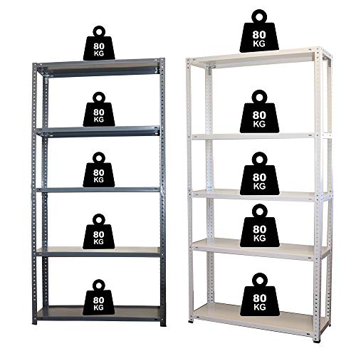 Preisvergleich Produktbild Metallregal mit 5 Böden