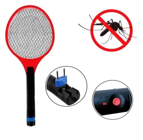 Raquete elétrica de moscas, mata-insetos para o verão, bateria sem fio, raquete elétrica contra inse