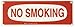 Brady 72009 Premium Fiberglass No Smoking Sign, 5" X 14", Legend "No Smoking"