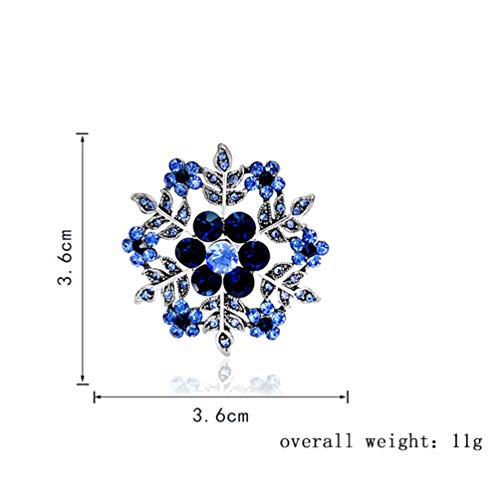 Épingle éblouissante en cristal fleur le cadeau idéal pour Noël - 5