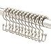 2 Lb. Depot Shower Curtain Rings Hooks – Premium Stainless Steel – Set of 12 Decorative Shower Curtain Hooks (Brushed Nickel)