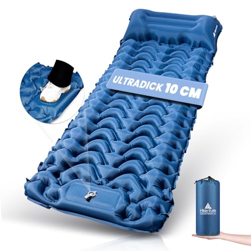 HIKENTURE Isomatte Camping, 10CM Luftmatratze, Camping Isomatte...