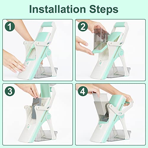 Safe Mandoline Slicer For Kitchen Vegetable Chopper Slicer, Food French Fry Potato Chopper Vegetable Cutter, Kitchen Chopping Artifact For Carrot Onion & Fruit #TOP5