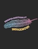  Unapologetically Indigenous: Native Bohemian Feather Quill Blank Black Paper Book Pad for Drawing, Doodling or Sketching - 8.5\" x 11\" with 110 Black ... Sketching Pad, Creative Diary and Journal