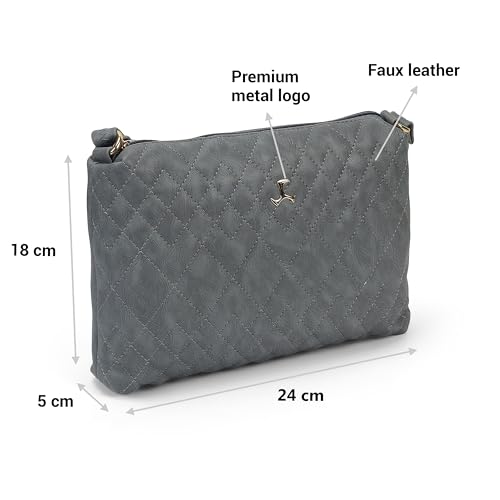 Image of Mochi Women Casual PU Soft Body Zipper closure Quilted Sling Bag