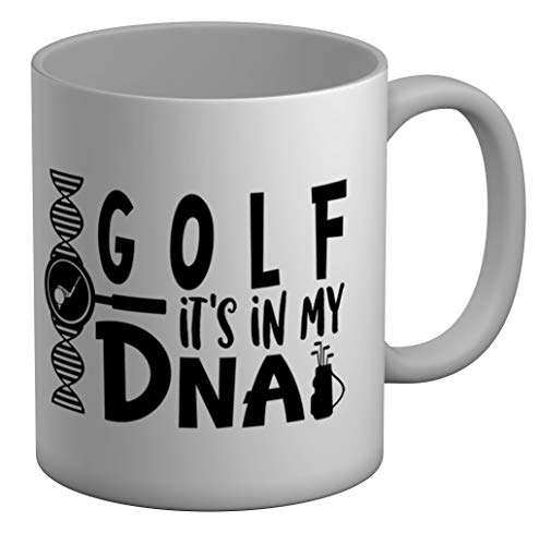 Shopagift Taza grande de golf It's in My DNA, 325 ml, color blanco Cover