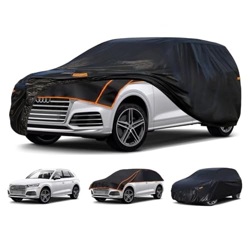 Kayme Hail Protector Car Cover Custom Fit for Ford Bronco 4 Door SUV, Anti Hail Blanket with Multilayer Thickened Design, Hail Proof & All Weather Outdoor Waterproof Full Car Cover for Hail
