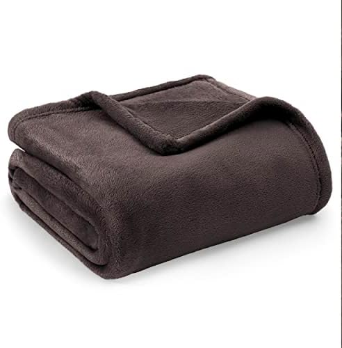 Bedsure Kocyk do przytulania niebieski duży koc sofa, miękki i ciepły koc polarowy jako koc na sofę / kocyk na kanapę, kocyk przytulanki Koce przytulanki, 230x270 cm wyjątkowo puszysty i pluszowy koc na sofę
