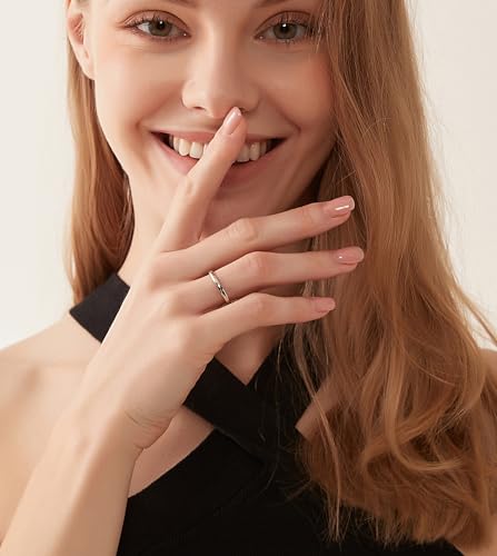 Image of TIGRADE 2mm /4 /6 /8mm Titanium Plain Dome High Polished Wedding Band Ring Comfort Fit
