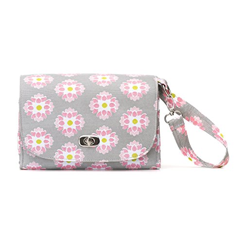 DEMDACO Lillybit Bolsa para Pañales Floral miniatura 1