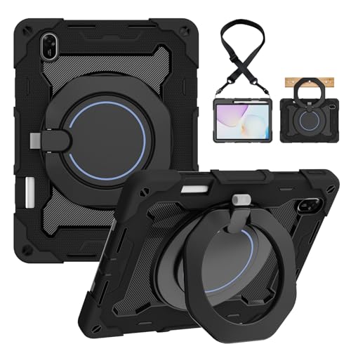 Funda Huawei MatePad 11.5 2025 a prueba de golpes de 11.5 pulgadas con soporte negro