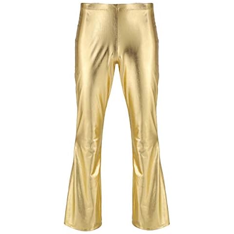 MSemis Pantalones de Campana de Danza Latina para Hombres Cover