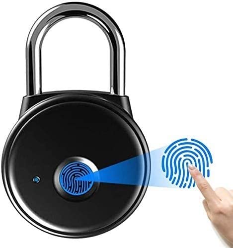 Candado con Huella Dactilar, Cerradura Inteligente con Bluetooth para teléfono, Cerradura de Seguridad para Puerta Exterior, línea de candados