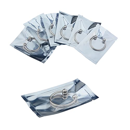 ペニスリング 男性用 開放式コックリング cock ring ボンテージ 拘束リング ステンレス 着脱やすい ボール付き 金属 28Mm-40Mm直径5サイズセット - 画像5