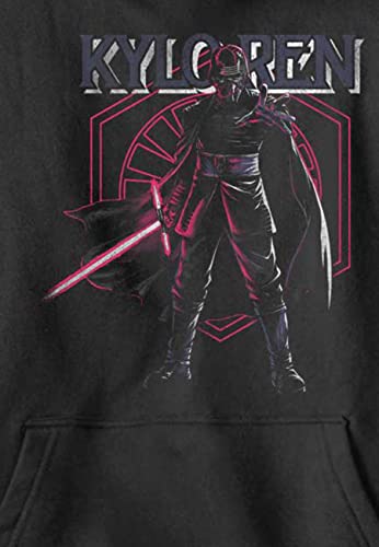 STAR WARS Boy's The Rise of Skywalker Kylo Ren Emblem Pull Over Hoodie2