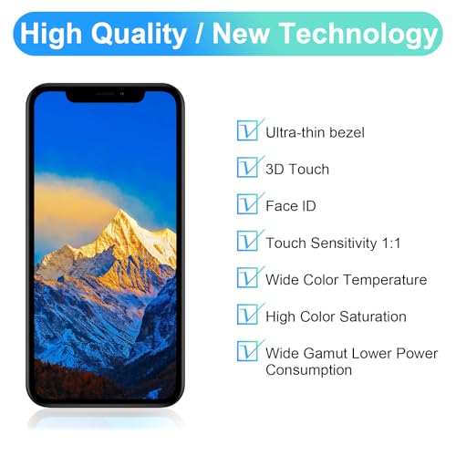 Wholesale for iPhone 12/12 Pro Screen Replacement 6.1inch, Full HD 3D Touch LCD Display COF Touch Screen Assembly with Waterproof Adhesive (Note: Only LCD Display，NO Tools