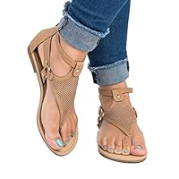 Algopix Similar Product 9 - Womens TStrap Flat Sandal Summer