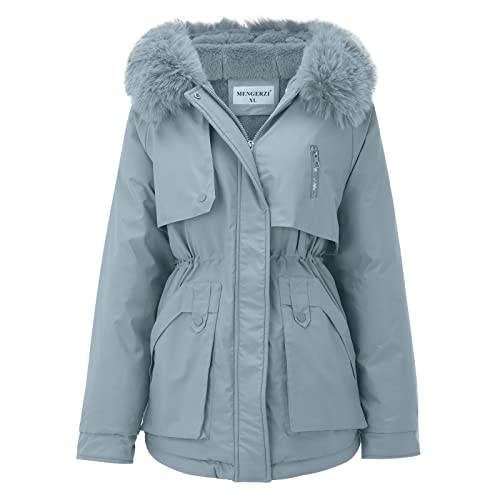 image for Szshaoye Quilted Jackets for Women Uk Women's Plus Size Thickened Down