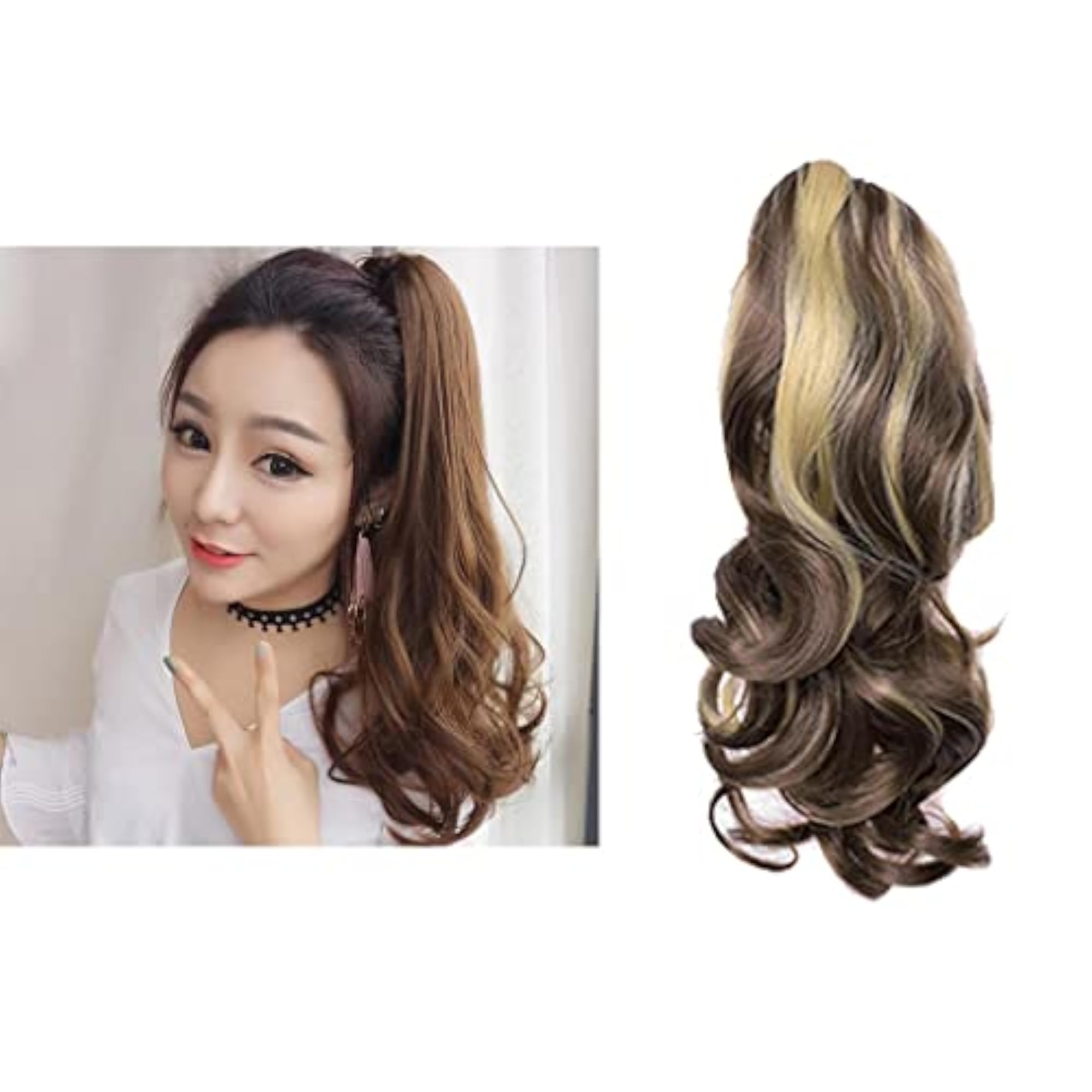 Clip-On Ponytail Hair Extension Curly Claw