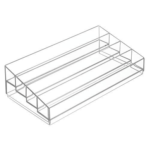 iDesign Tiered Cosmetics & Nail Polish Organizer, The Clarity Collection &ndash; 12.75 IN X 6.5IN X...