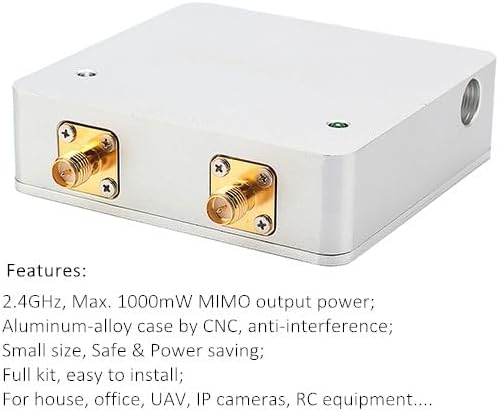 Miniatura 4 de Sunhans Antena dual WiFi señal Booster 1000mW 2.4 G 2T2R  300Mbps WiFi amplificador de señal repetidor extensor SH24Gi1000-D2 para routers, cámara