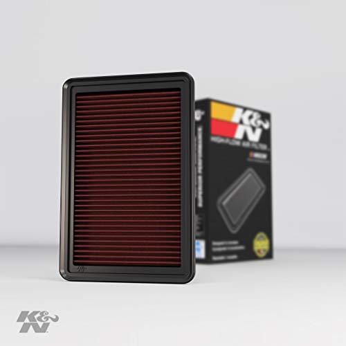 K&N - 33-2480-Parent Engine Air Filter: High Performance, Premium, Washable, Replacement Filter: 2010-2019 Mazda L4 2.0/2.3/2.5L (CX-5, 3, 6, Atenza, Biante, Premacy, Axela), 33-2480