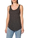 Tanktop aus recyceltem Polyester mit Glitzerdetails und V-Ausschnitt