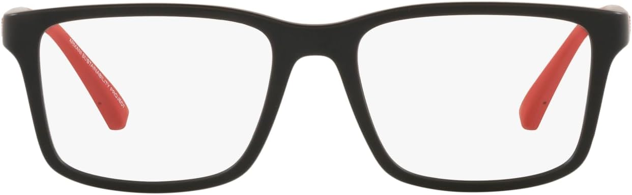 Emporio Armani mens Ek3203 Square Prescription Eyewear Frames