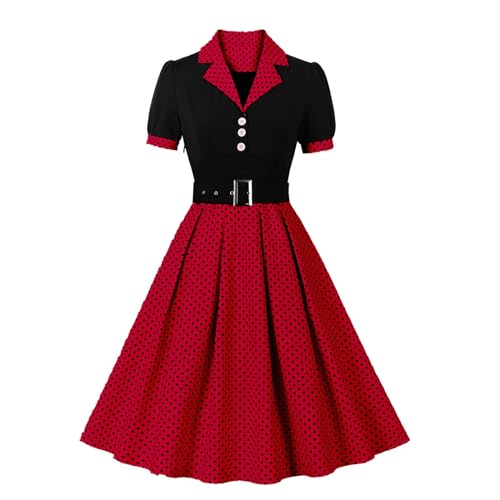 Be[WhXJNep[eB[XCOߑ 1950 N|JhbghXJWA A C[NhXxgt s[X fB[X ~ ~j vC (Red, L)