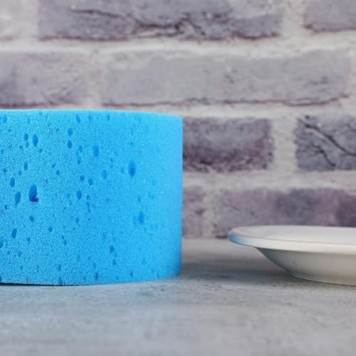 Car Wash Sponge, 3 Pack Extra Thick Large Colorful Cleaning Sponge Multi-Purpose for Bathroom Kitchen Bike Boat (Random 3-Color Mix) - Thumbnail 4