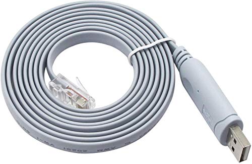 QiCheng&LYS USB Console Kabel mit FTDI Chip, USB zu RJ45 Console Kabel für Router/Windows 7,8 / Switches (1.8m) Cover