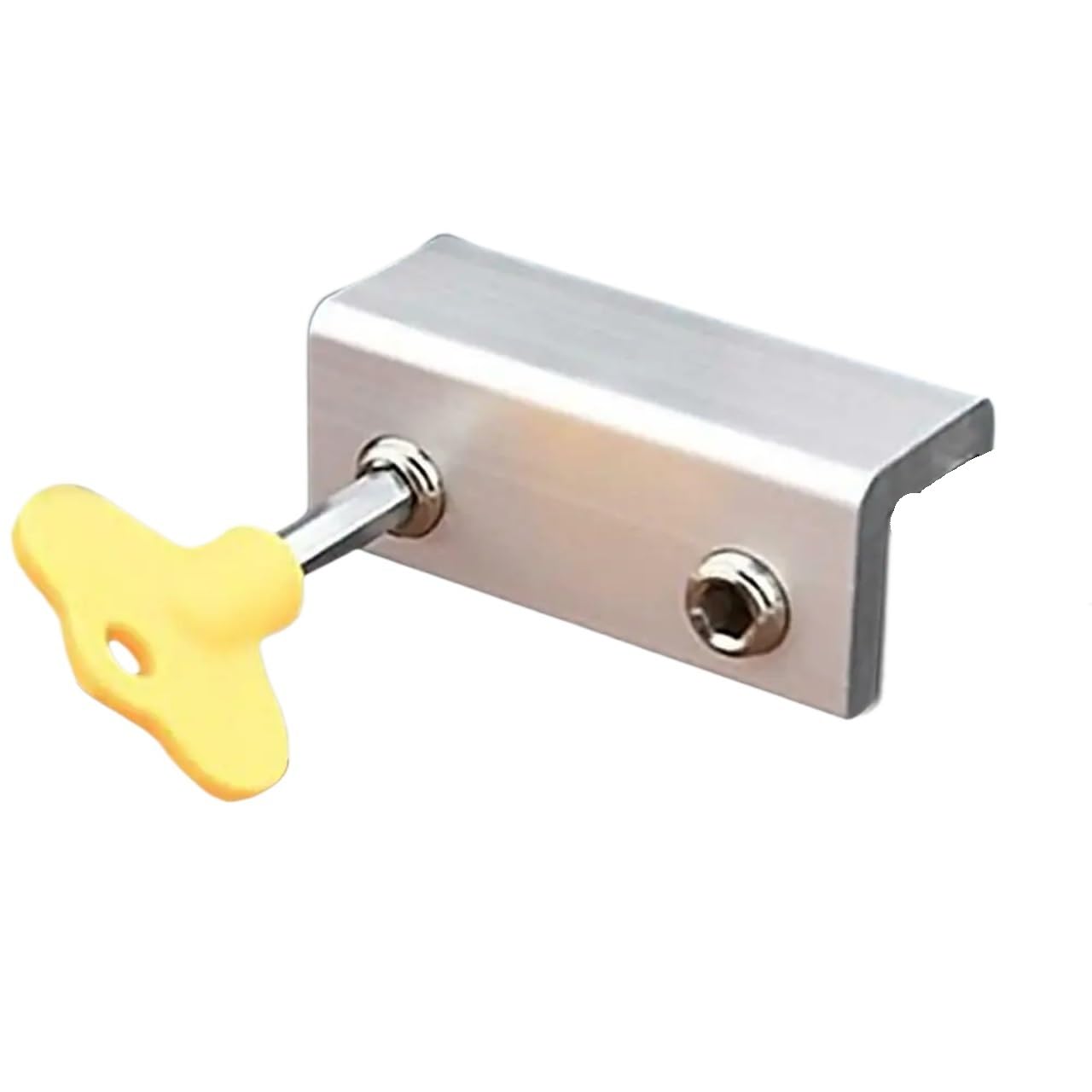 Window Hinges, 2PCS Sliding Sash Stopper Cabinet Locks Straps Doors Security Anti-Theft Lock Window Door(Silvertype 2)
