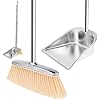 Pelle à Poussière En Acier Inoxydable – Manche Long, Grande Capacité, Pour Intérieur Et Extérieur, Maison Et Bureau