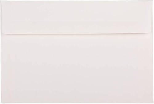 Miniatura 7 de JAM PAPER Sobres de invitación A6 Strathmore - 4 34 x 6 12 - Tejido blanco natural - 50 unidades